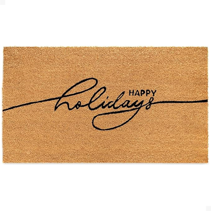 THEODORE MAGNUS Holidays Door Mat - Welcome Mat for Front Door with Non-Slip Backing - Durable Do... | Amazon (US)