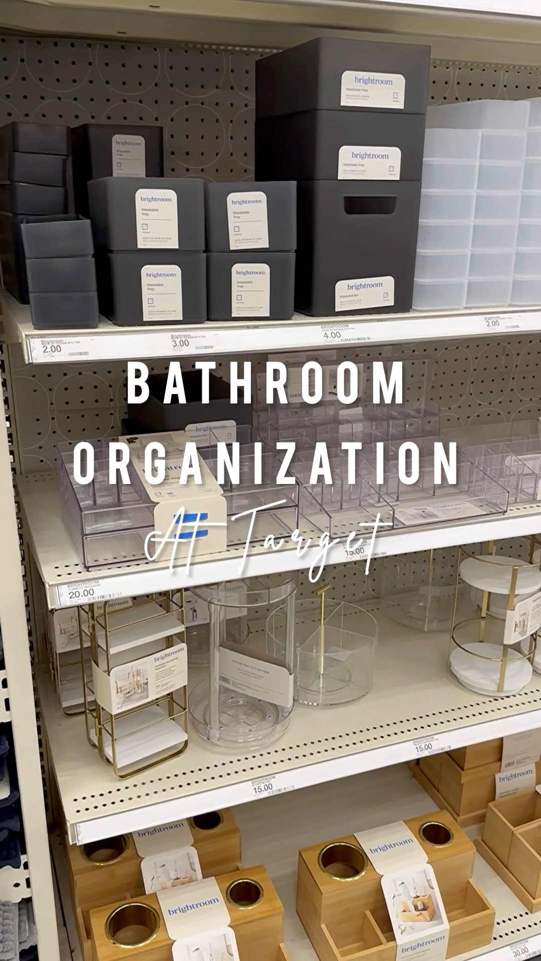 Don’t we love simple and affordable finds to organize our homes? Check out these bathroom storage options from Brightroom and tap the link in profile to see which items are currently 20% off today!
-

#targetfinds #targetrun #targetstyle #targetdollarspot #bullseyesplayground #dollartree #kitchenorganization #targetdoesitagain #shelfstyling #reels #targetclearance #tiktok #floatingshelves #newattarget #viralreels #kitchenorganization #budgetdecor #walmarthome #shopwithme #cleaning #amazonhome #dormroom #bathroomorganization #makeuporganization 


#LTKBacktoSchool #LTKhome #LTKU