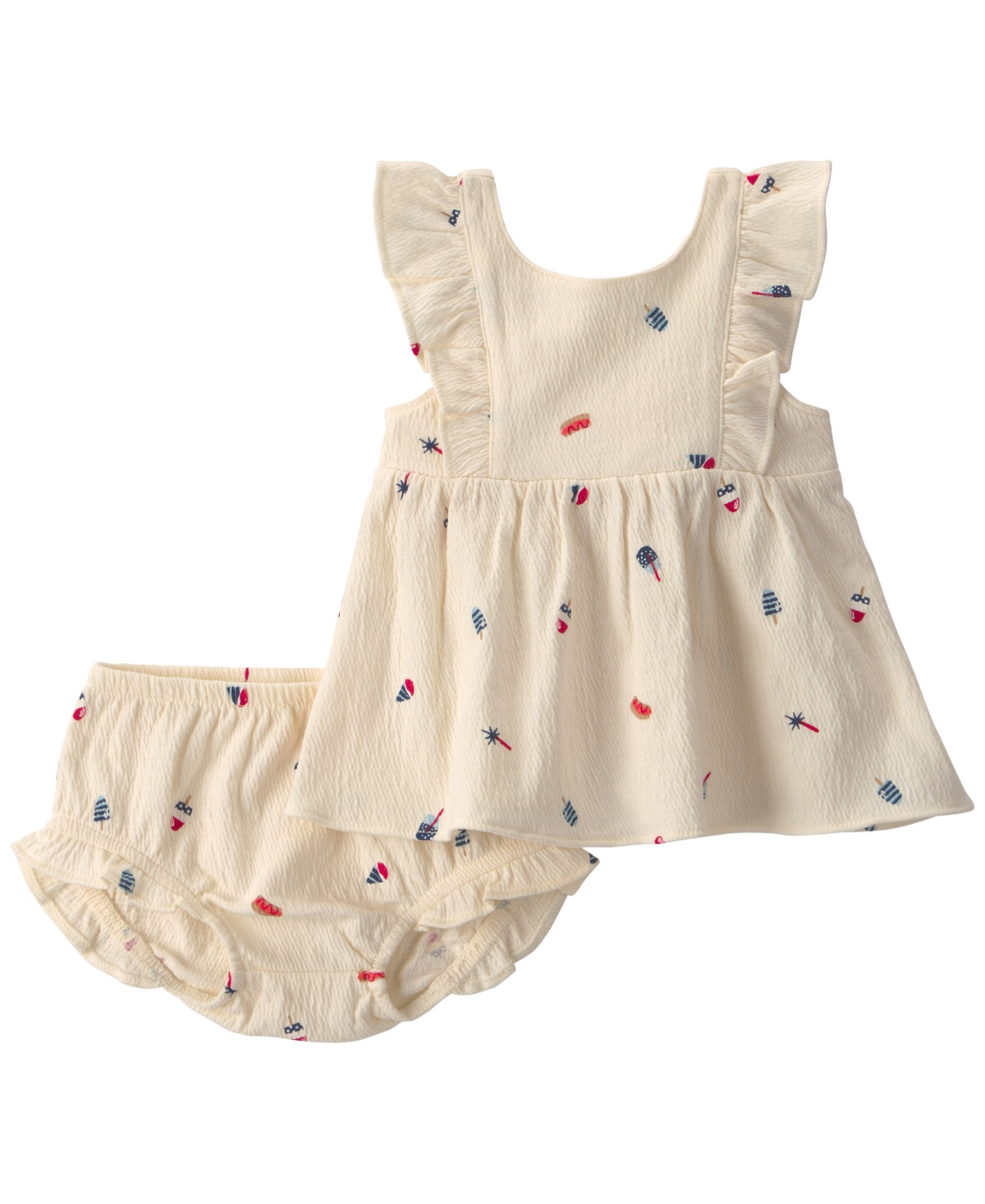 Carter's Baby Girls' Fourth of July Top and Shorts, 2-Piece Set - Cream | Macy's