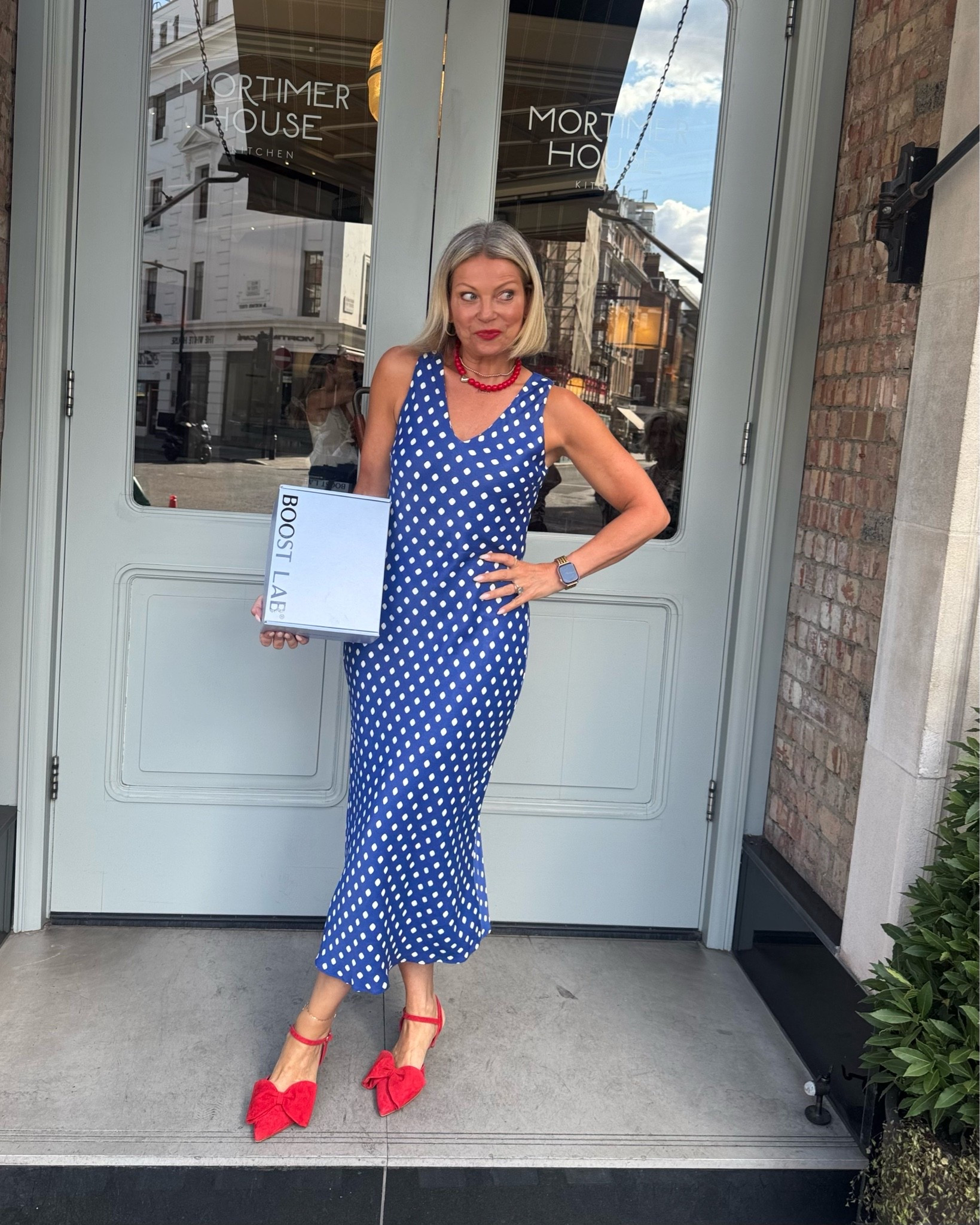 Boost Labs lunch OOTD ❤️💙💋

#LTKuk #LTKover50style #LTKdresses