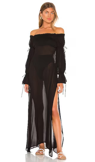 x REVOLVE Avenue Maxi | Black Sheer Dress | Black Cover Up Dress | Black Beach Cover Up | Revolve Clothing (Global)