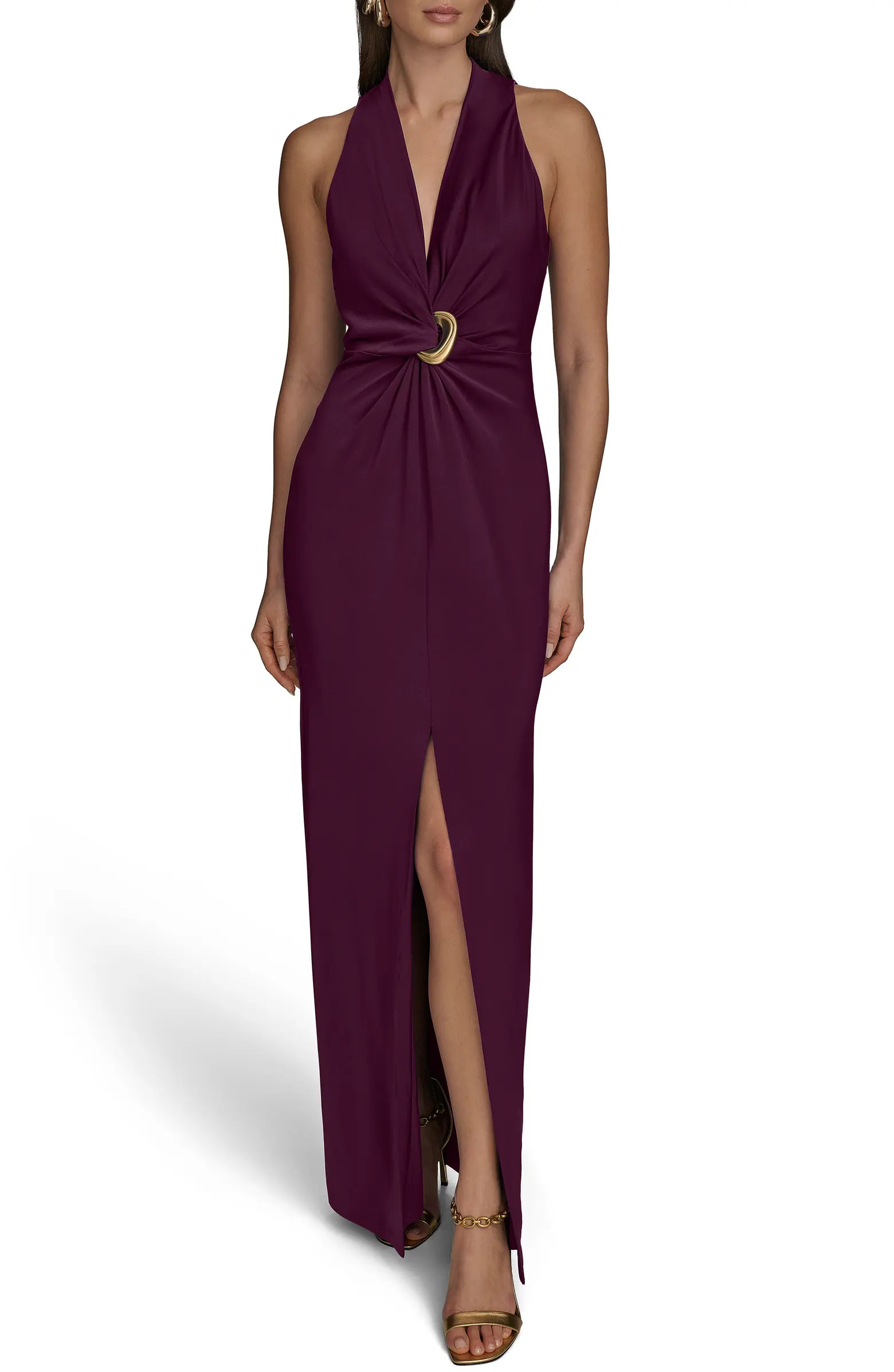 Donna Karan New York Twisted Sleeveless Gown | Nordstrom | Nordstrom