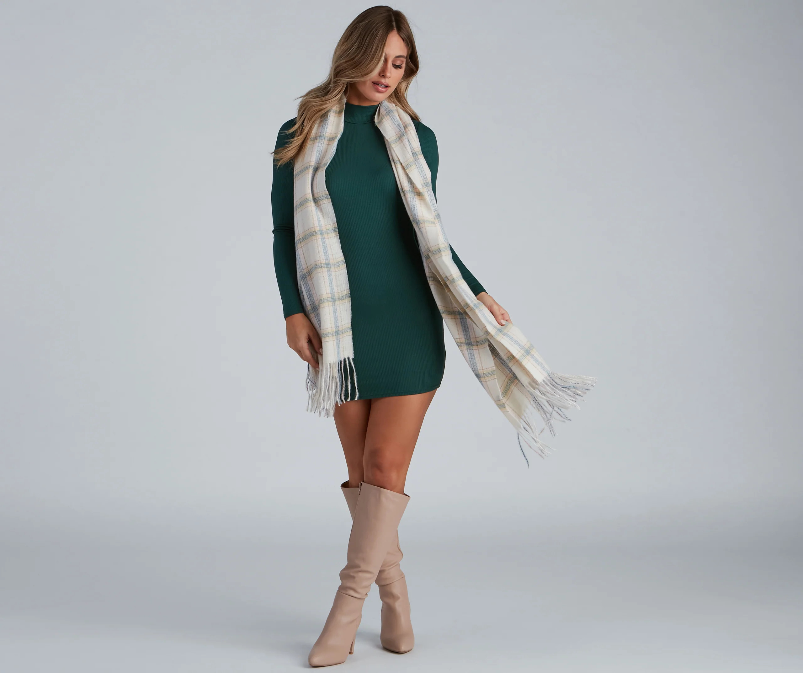 Cozy Plush Plaid Scarf | Windsor Stores