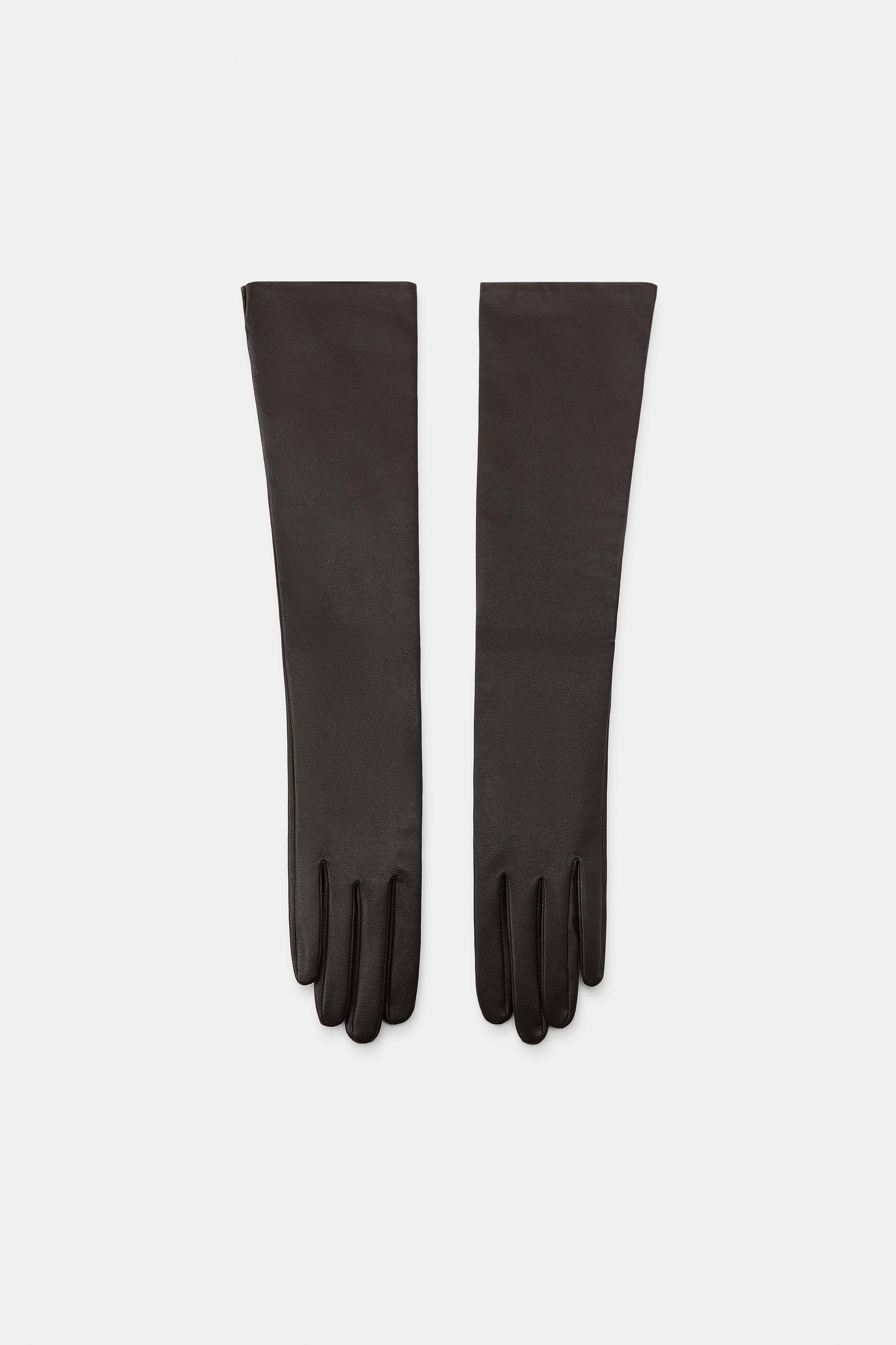 100% LEATHER LONG GLOVES | Zara UK