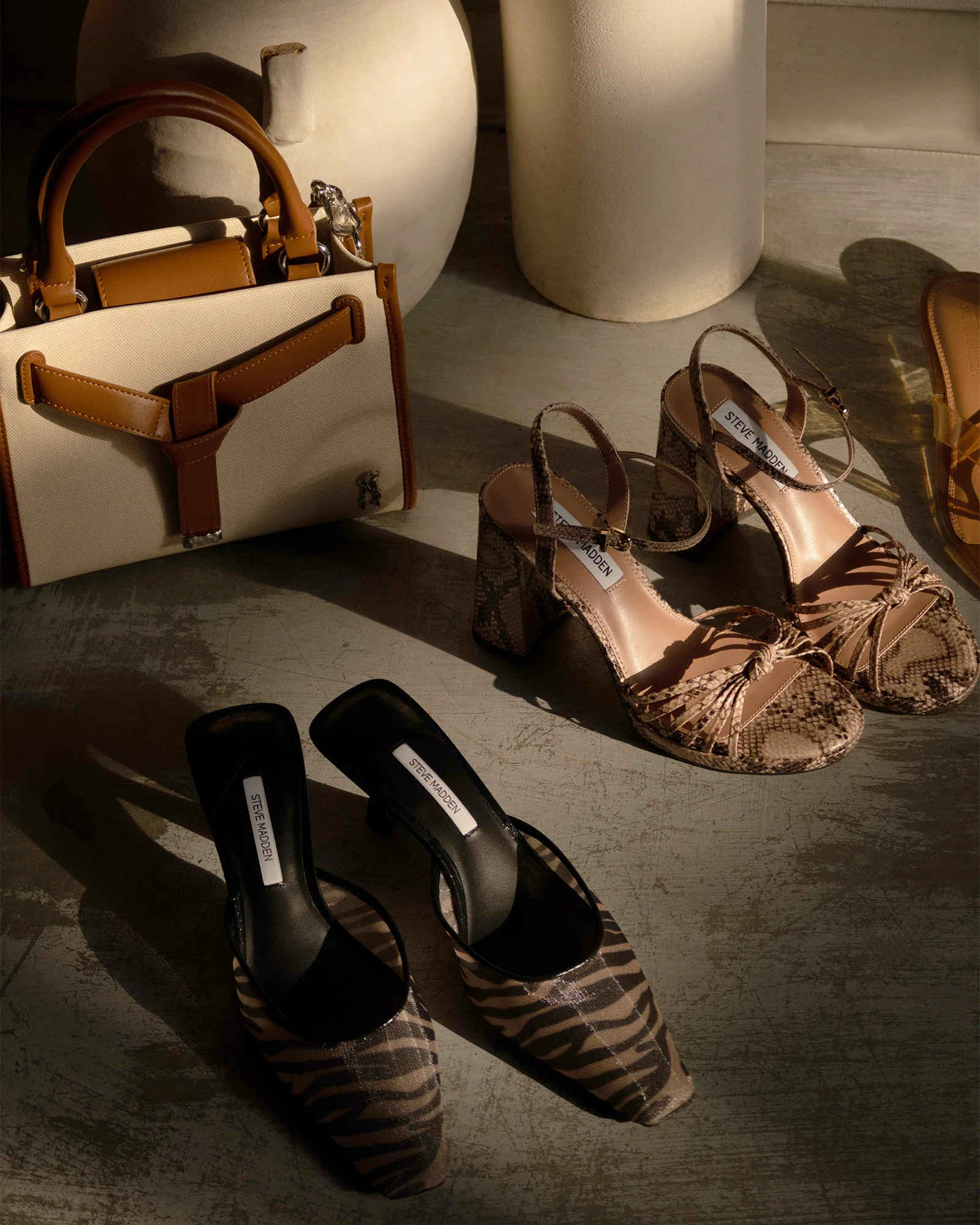 ALYSE-M Zebra Pointed-Toe Mesh Mule Heels | Women's Designer Heels | Steve Madden (Canada)