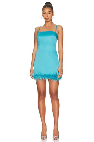 MORE TO COME Maliah Shift Cami Dress in Blue from Revolve.com | Revolve Clothing (Global)