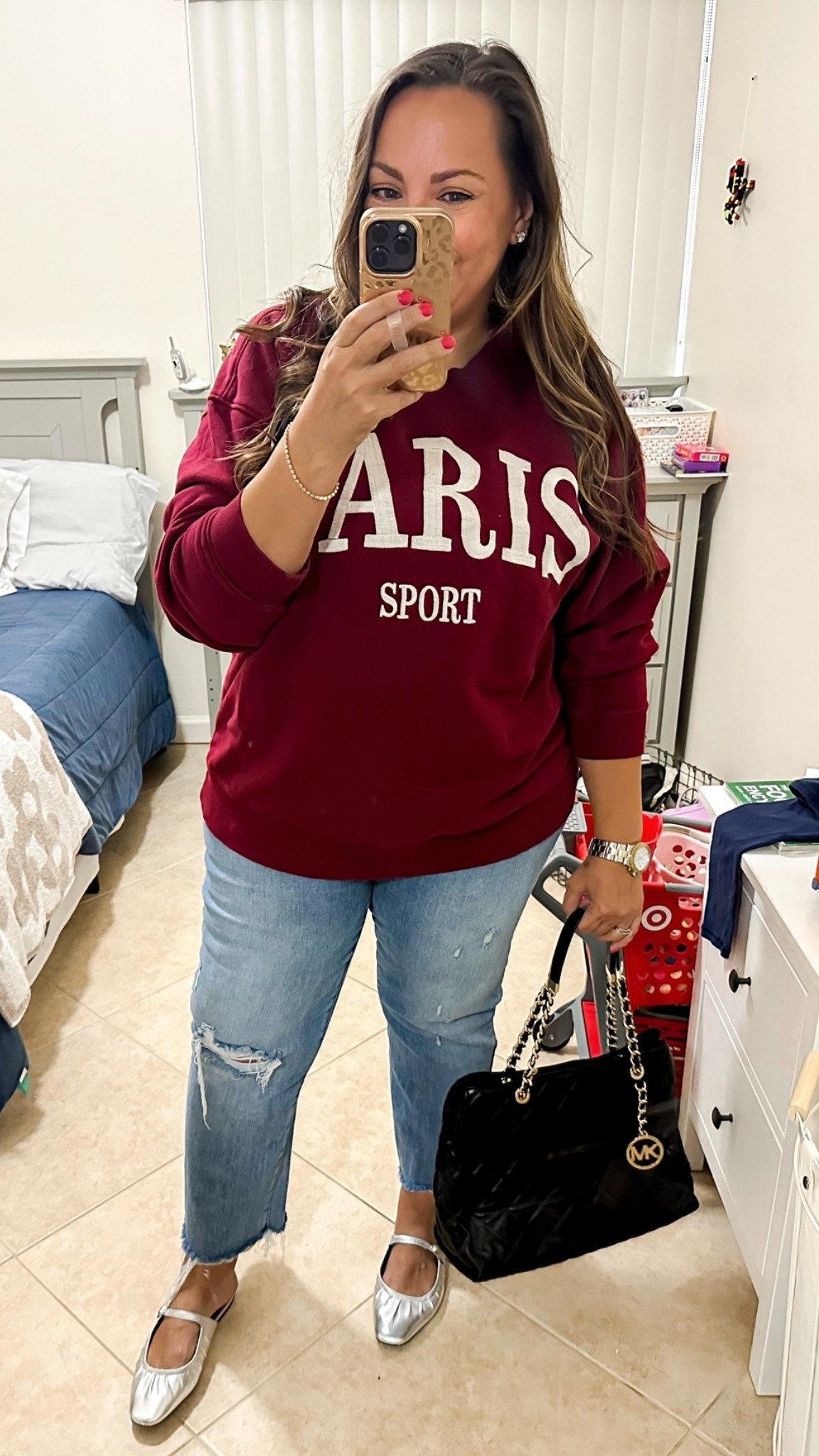 what I wore to see The Devil Wears Prada 2 👠

• sweatshirt - Target (old; similar styles linked)
• jeans - Shop Talulah
• shoes - Steve Madden 
• bag - Michael Kors (old) 
• earrings - Nordstrom

#LTKootd #LTKMidsize #LTKOver40
