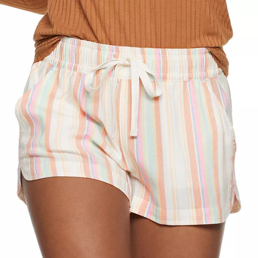 Juniors' SO® Dolphin Tie Front Shorts | Kohl's