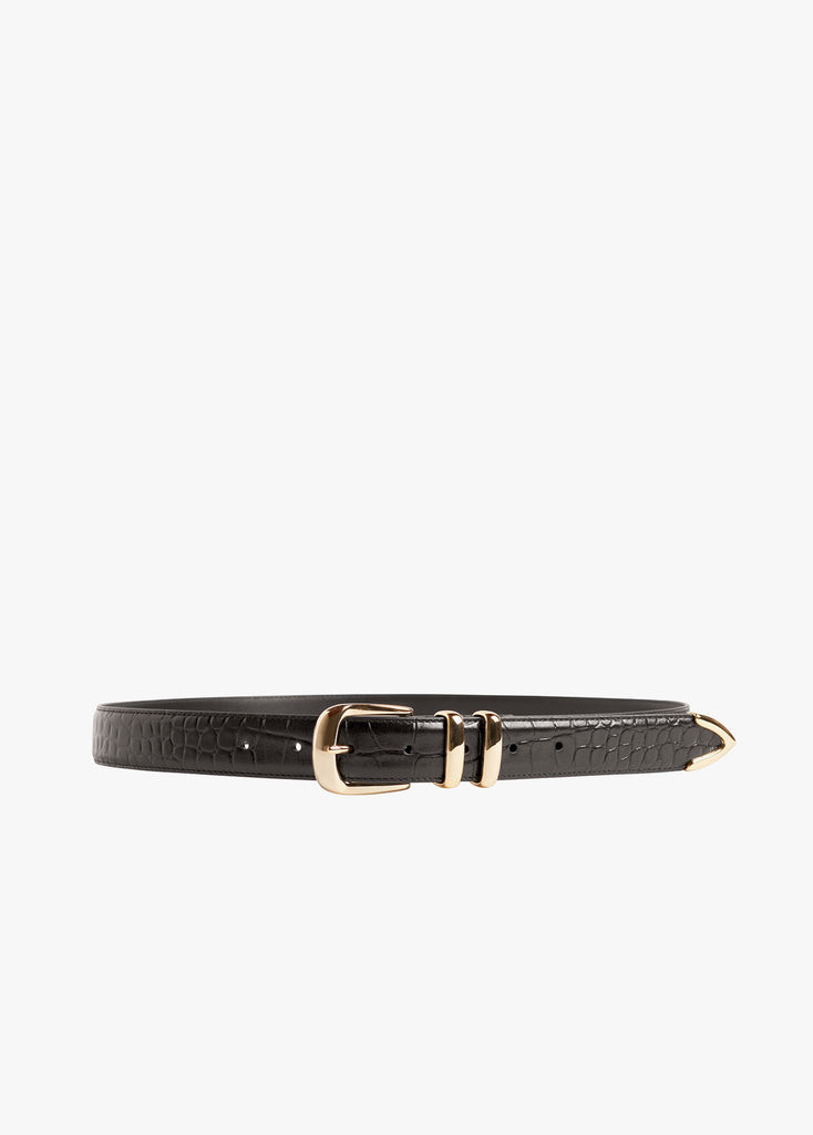 THE JORDAN CROC EMBOSSED BELT | Favorite Daughter