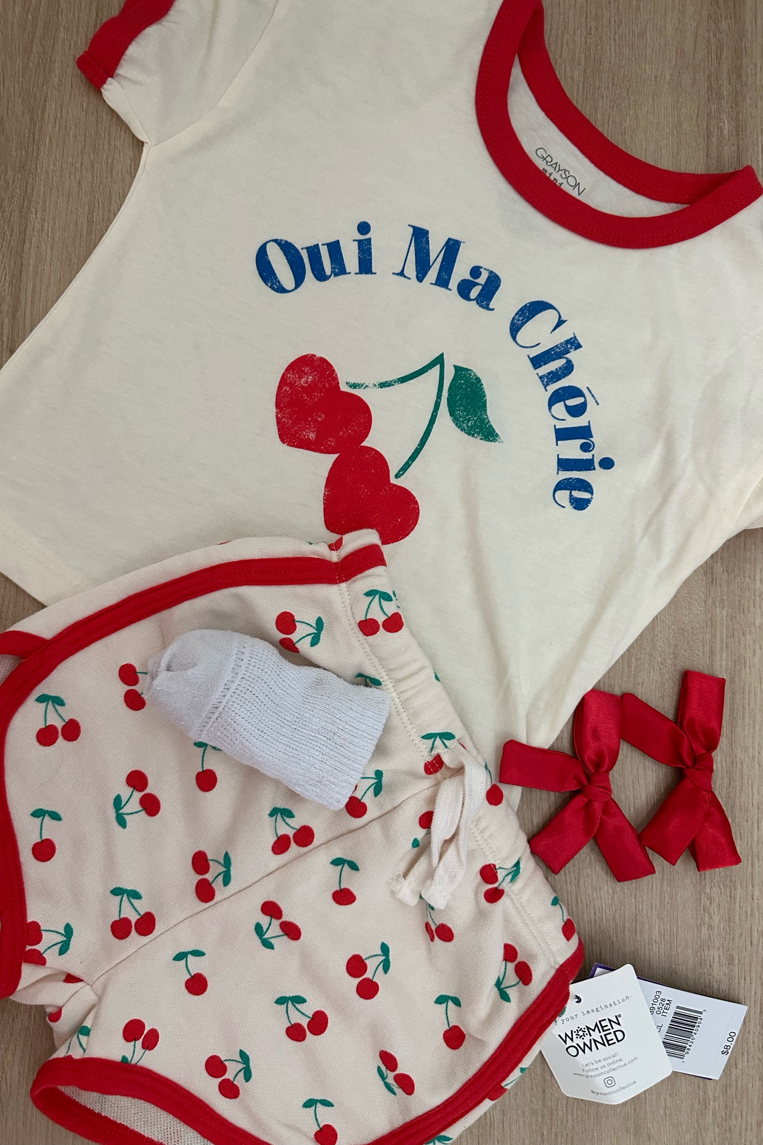 summer toddler outfit 🍒