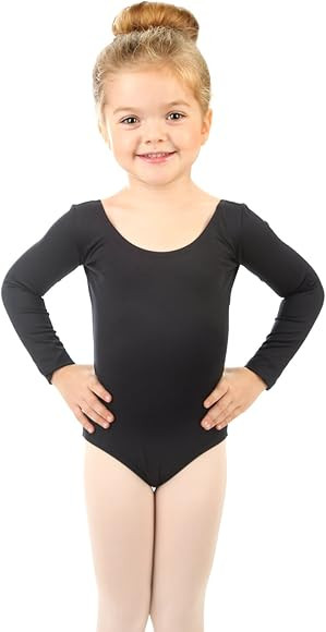 Gymnastics Leotards for Girls - Long Sleeve & Scoop Neck Leotard for Girls Dance | Amazon (US)