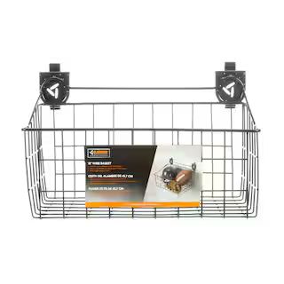 Gladiator 18 in. W x 12 in. D Ventilated Wire Basket Garage Storage for GearTrack or GearWall GAW... | The Home Depot