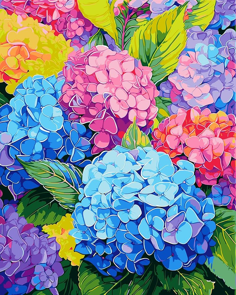 ShengDexin Paint by Numbers Kit for Adults Crafts,Beginners Paint by Number Flower, DIY Artwork o... | Amazon (US)