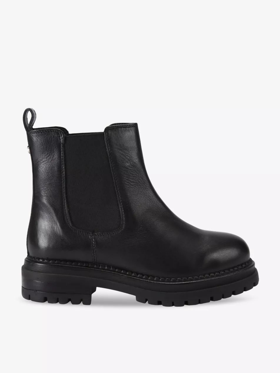 Headline flat leather Chelsea boots | Selfridges