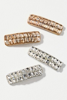 Gem Barrettes, Set of 4 | Anthropologie (US)