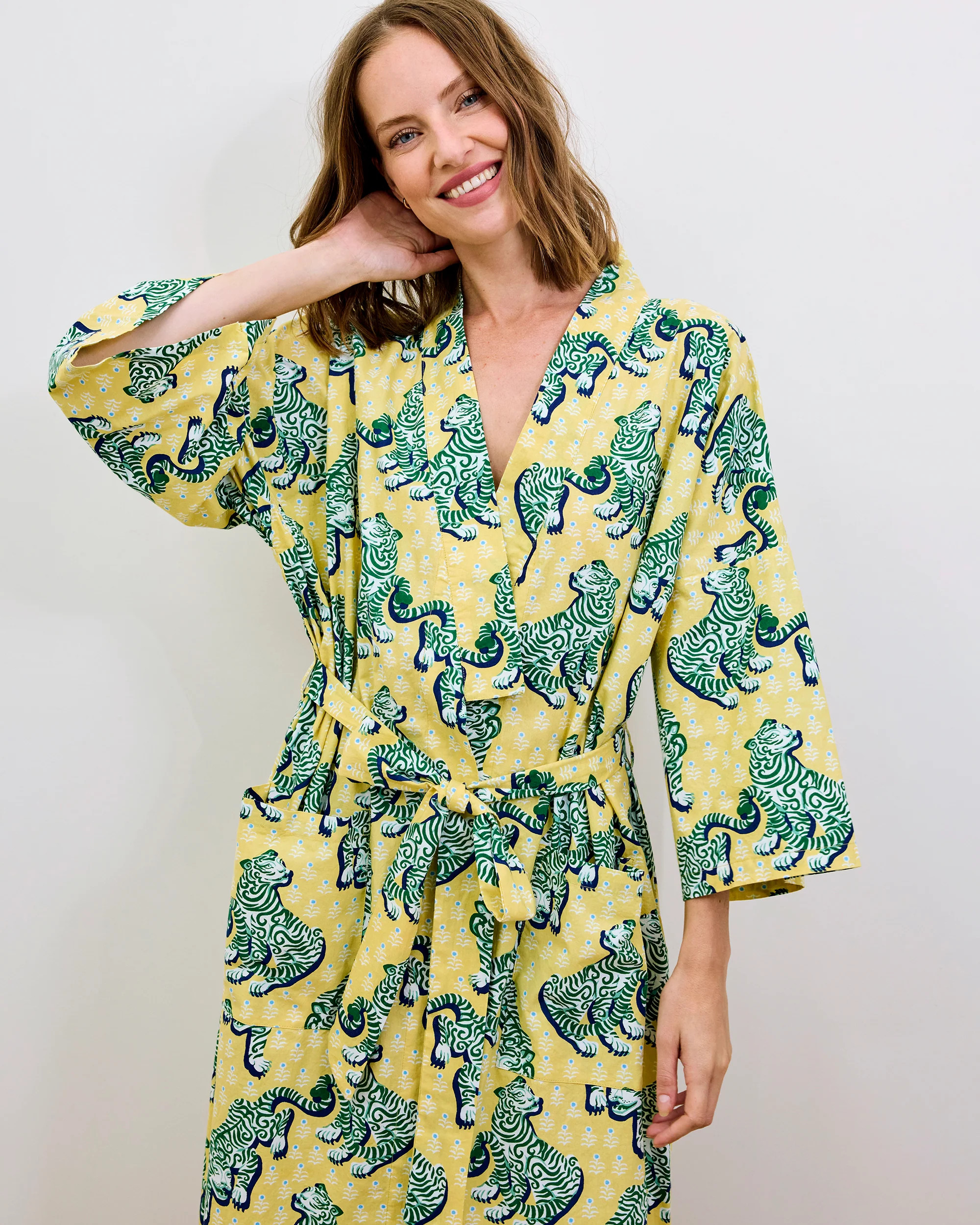 Tiger Queen - Robe - Citrine | Printfresh