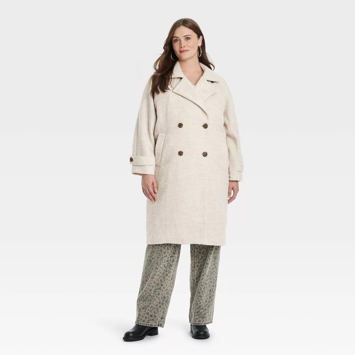 Women's Double Breasted Cocoon Overcoat - Universal Thread™ | Target