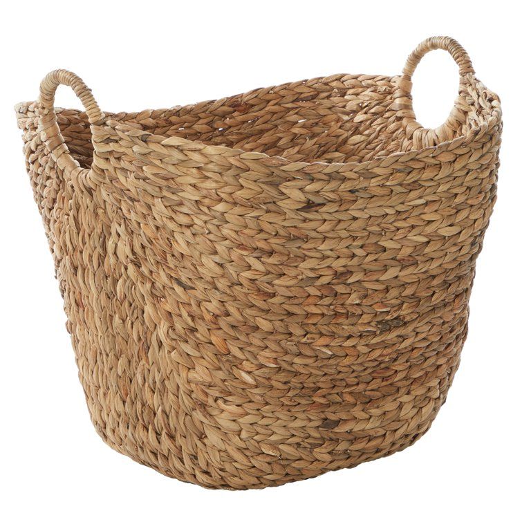 DecMode 21" x 17" Brown Sea Grass Contemporary Storage Basket, 1 - Piece | Walmart (US)