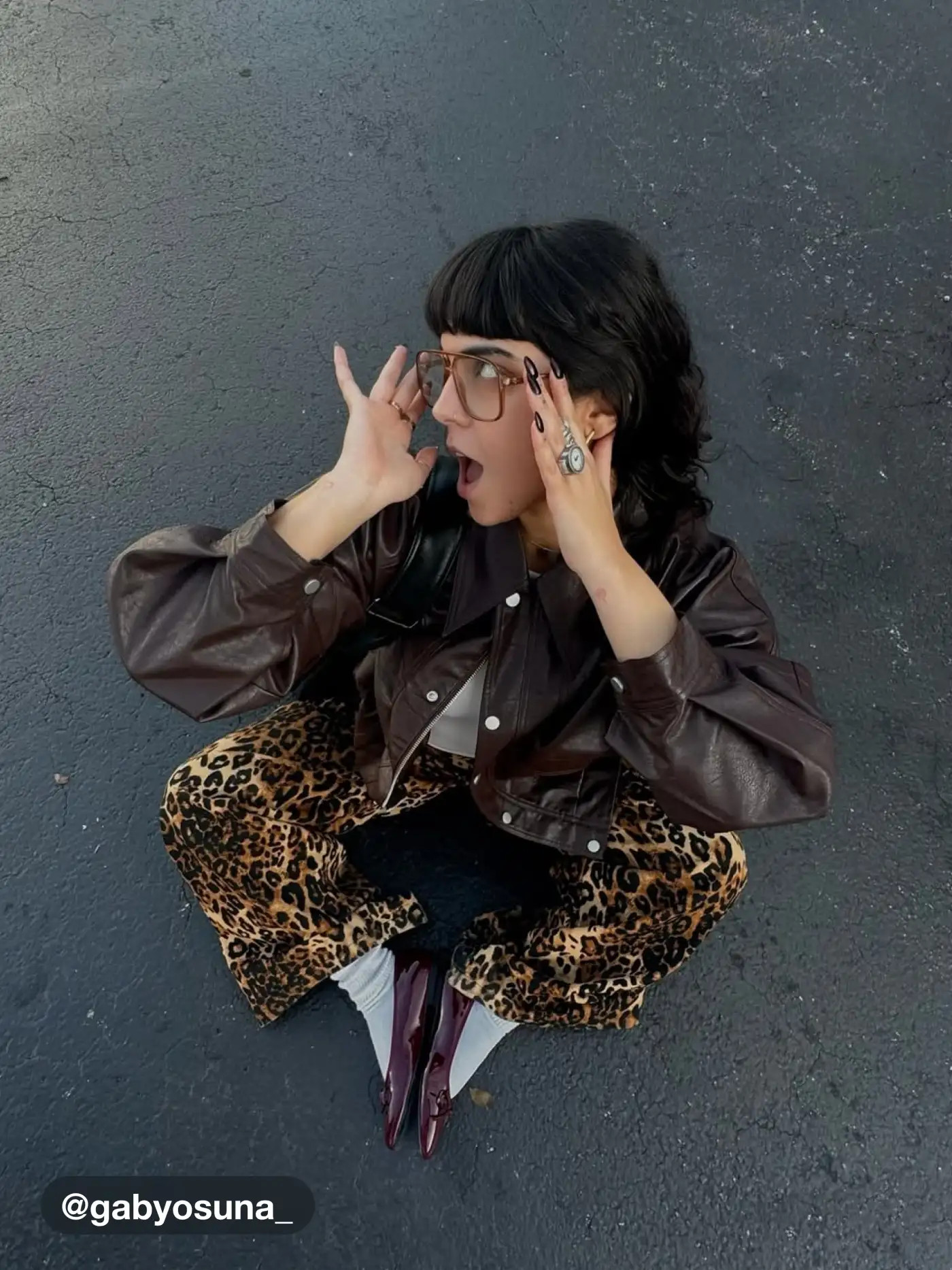 Faux Leather Zipper Jacket | Cider