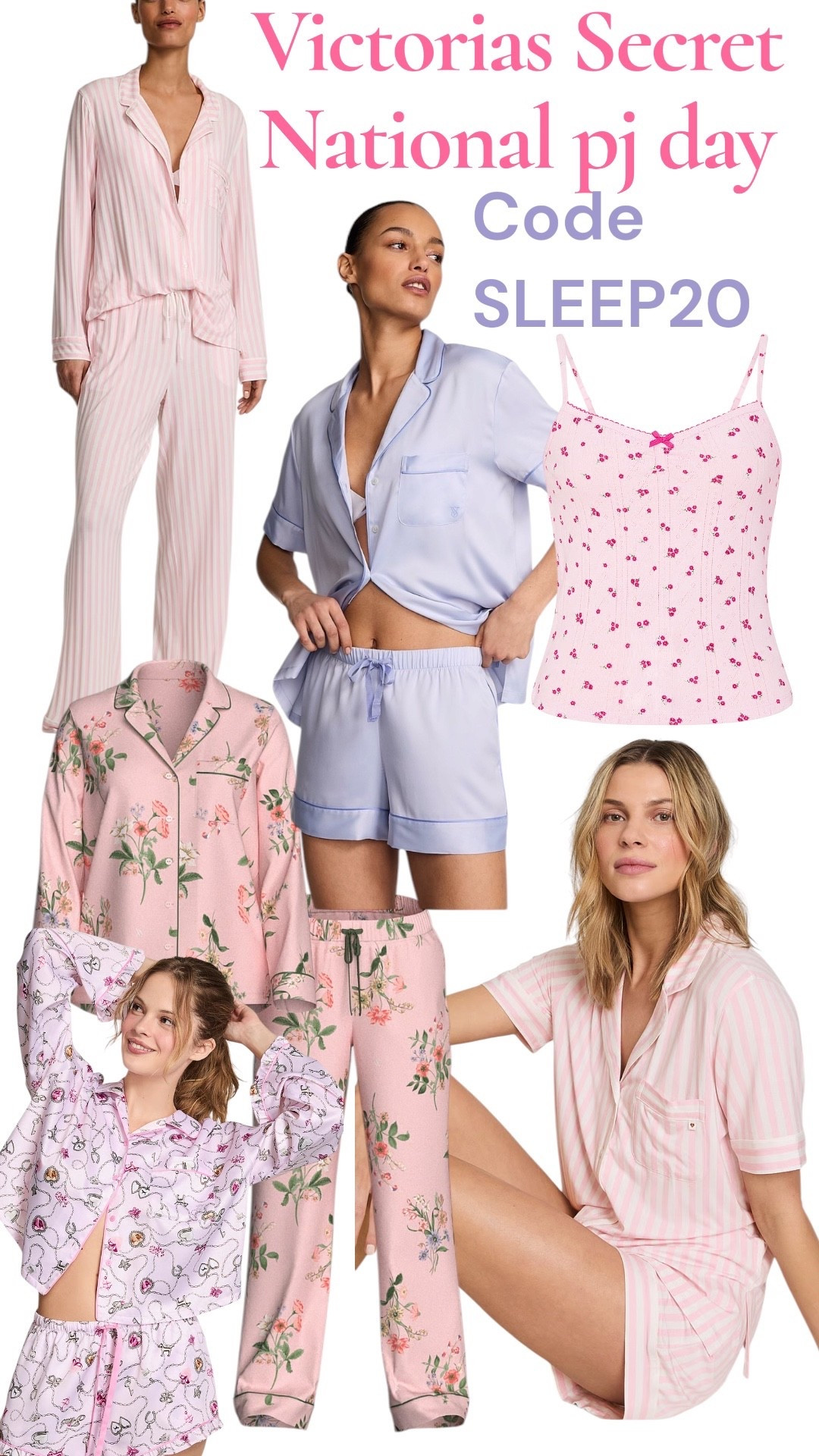 Victorias Secret reached out to me with a code to share for National pj day! 20% off any pajamas @victoriassecret #VSPartner #pajamaset

#LTKmorningroutine #LTKselfcare #LTKSaleAlert