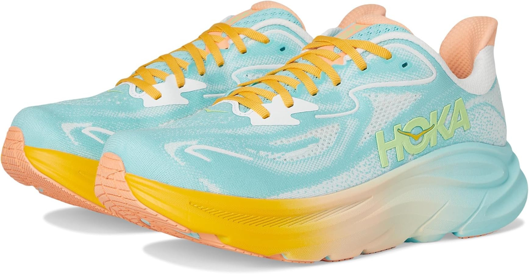 Hoka Mens Clifton 10 White | Amazon (US)