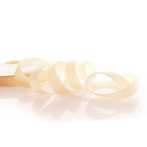 5/8" Velvet Ribbon Single Sided Craft Trim for Hair Bows Sewing Gift Wrapping and DIY Projects Soft Smooth Material (Cream, 5 Yards) | Amazon (US)