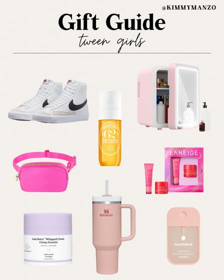 Gift Guide for Tweens 

Nike
Sephora
Beauty finds 
Hand sanitizer 
Stanley 
Water tumbler 
Belt bag 

#LTKGiftGuide #LTKkids #LTKHoliday