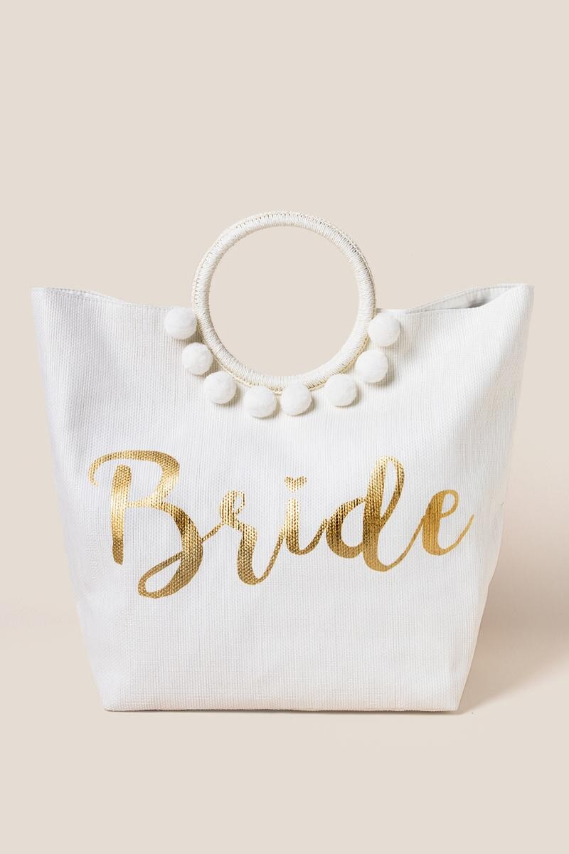 Bridal Circle Handle Tote | Francesca’s Collections