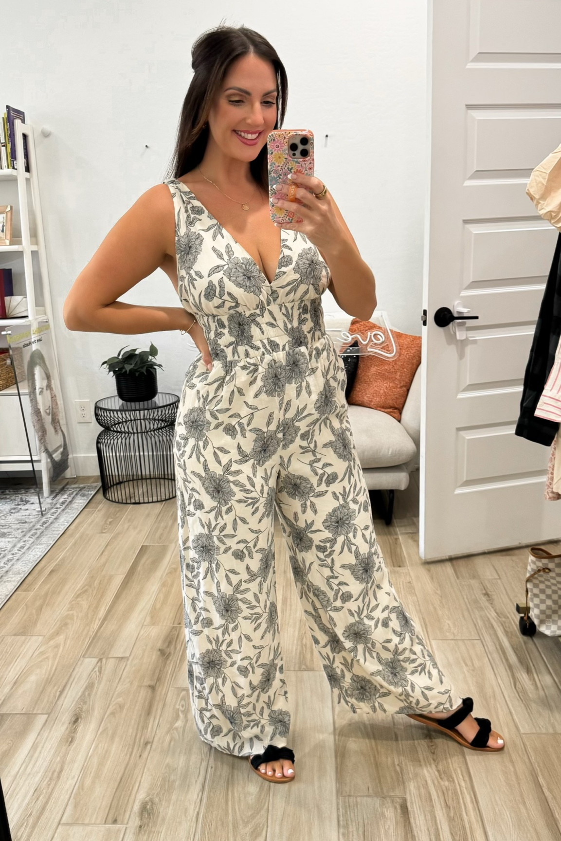Floral jumpsuit! I’m wearing a medium  

#LTKFallSale #LTKSaleAlert #LTKStyleTip