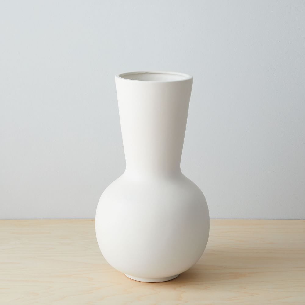 Pure White Ceramic Vases | West Elm (US)