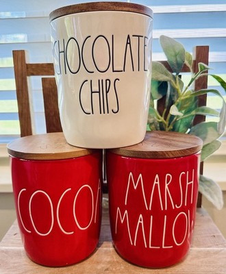 Rae Dunn Chocolate Chips Marshmallow Cocoa Christmas Cellars Hot Chocolate Bar | eBay US