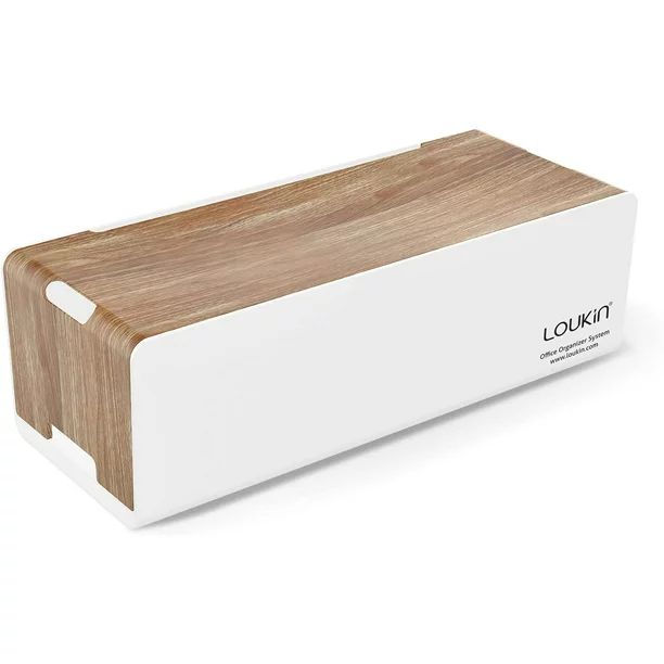 LOUKIN Cable Management Box, Cord Organizer Box, ABS Material (15.3" x 5.9" x 5.3") - Walmart.com | Walmart (US)