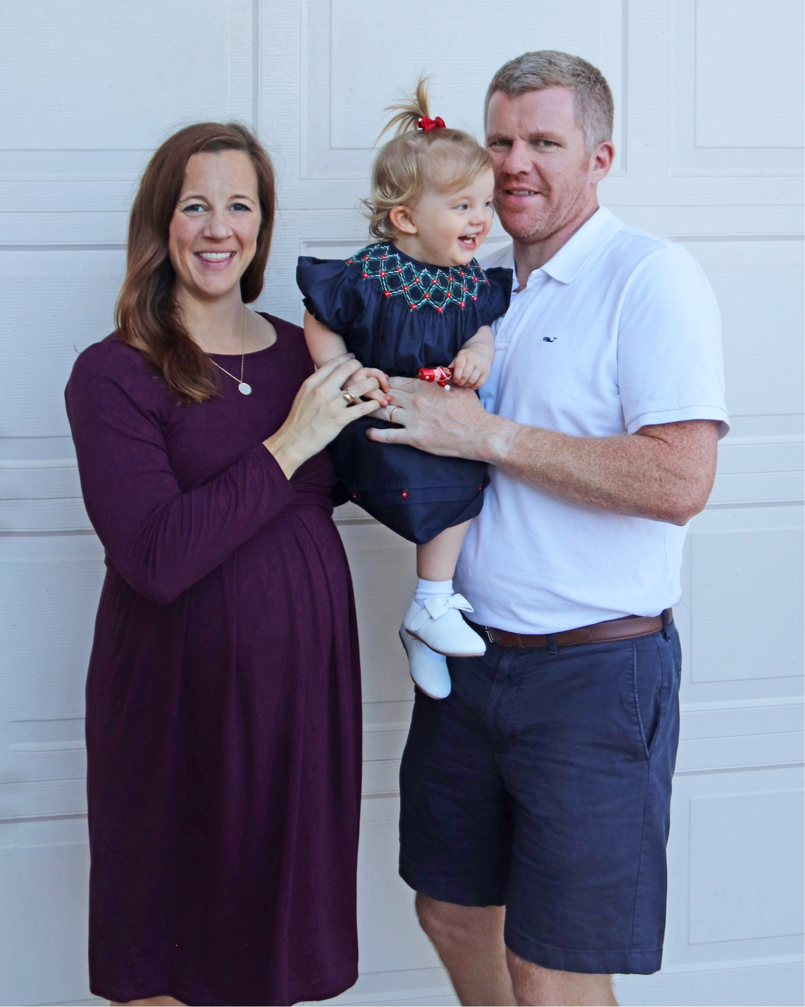 Even eight months pregnant I will never say no to the chance to get a cute family photo.  I love this snap my Mom took over Thanksgiving with Lily in her adorable @feltmanbrothers dress that she wore for the holiday.  Find it linked and a handful of other adorable options #ad

#LTKHoliday #LTKGiftGuide