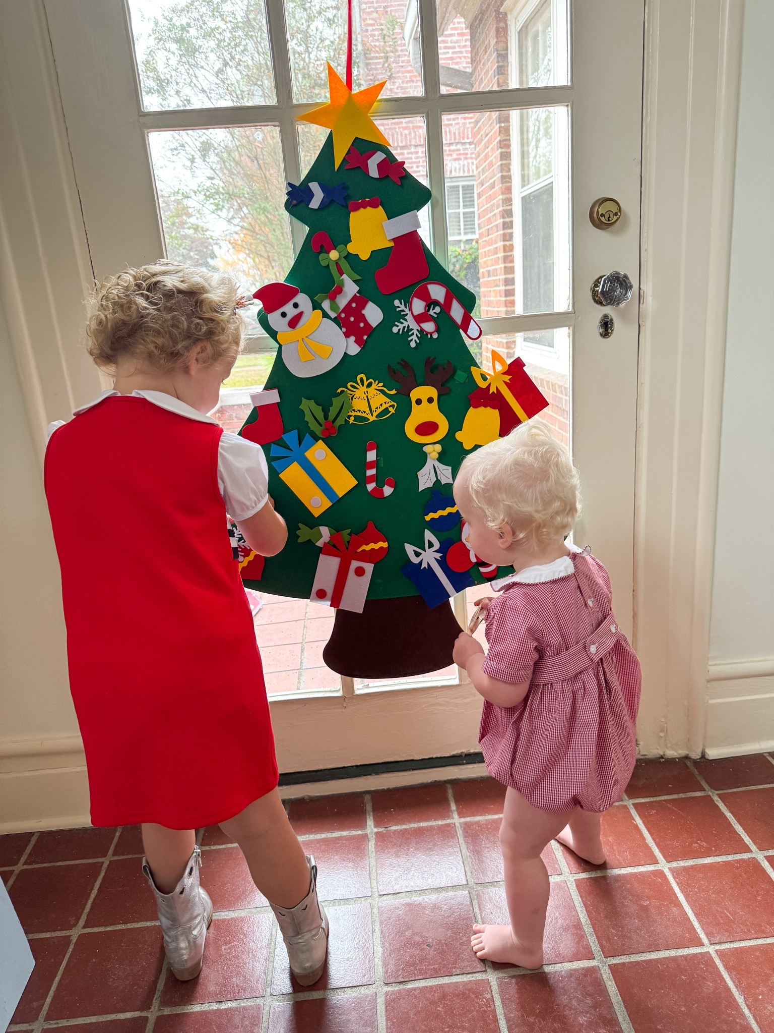The best Christmas entertainment for toddlers!! We love putting the ornaments on and taking them off again! The Velcro makes it so easy for my little ones to handle!

Toddler Christmas
Velcro Christmas Tree
Baby Christmas Gift
Toddler Christmas Gift
Christmas for ages 2-4

#LTKHoliday #LTKGiftGuide #LTKKids
