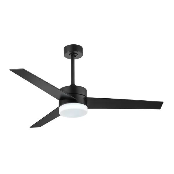 52'' Aydriana 3 - Blade LED Standard Ceiling Fan with Remote Control and Light Kit Included | Wayfair North America