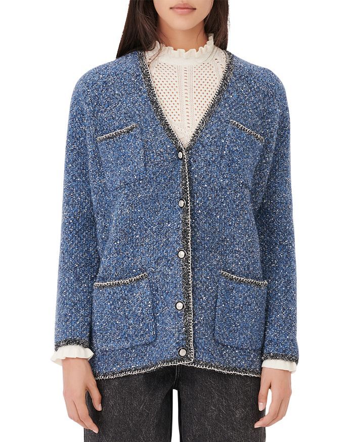 Miso Lurex Cardigan With Chain Details | Bloomingdale's (US)