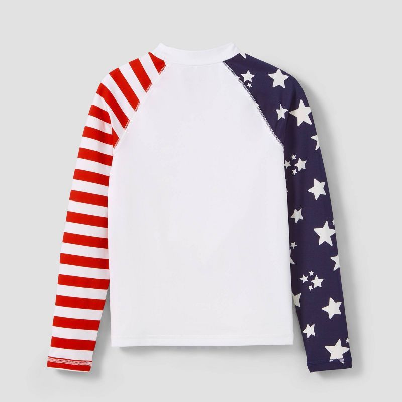 Boys' Long Sleeve American Flag Print Rash Guard Swim Shirt - Cat & Jack™ | Target