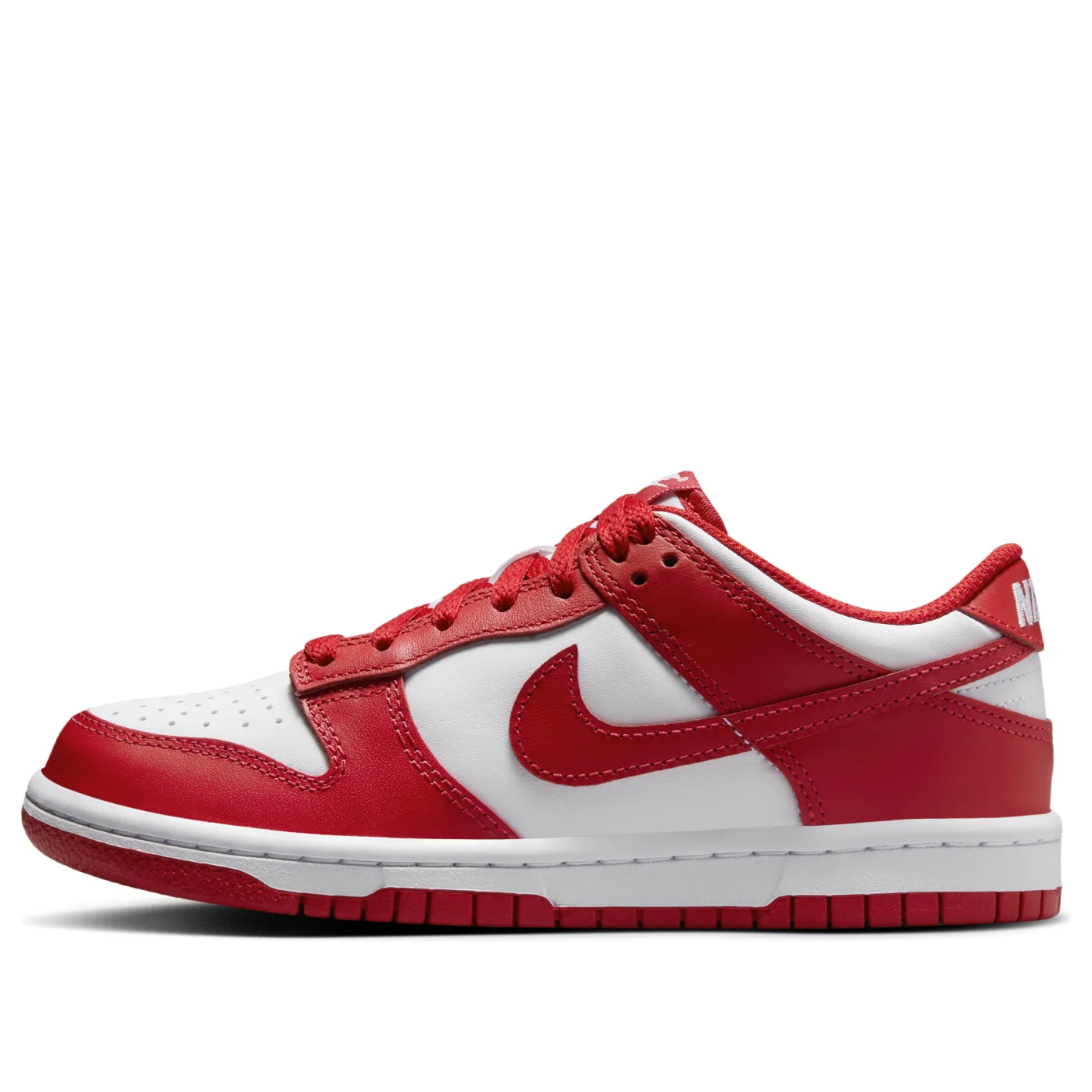 (GS) Nike Dunk Low 'White University Red' FB9109-119 | KICKS CREW