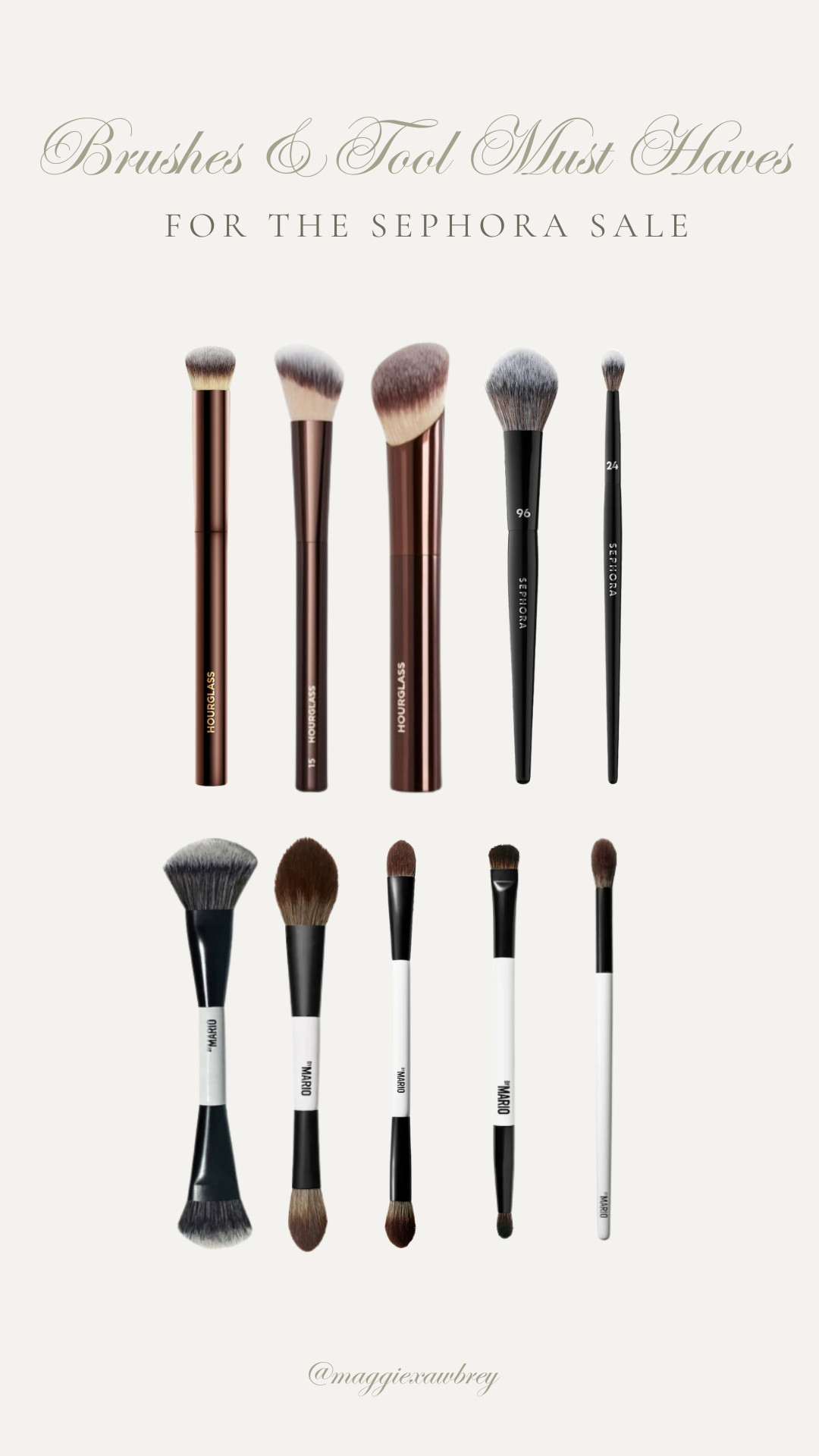 the only brushes you need 🤍

#brushes #makeupbrushfavs #sephorasale 

 
