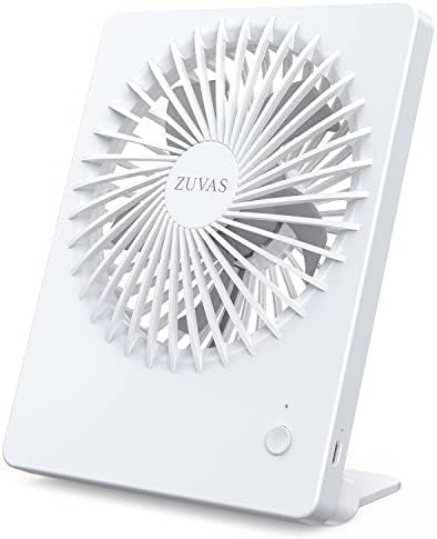 Zuvas Desk Fan Battery Operated Fan Rechargeable 180°Tilt Folding Personal Fan Ultra Quiet Small... | Amazon (US)