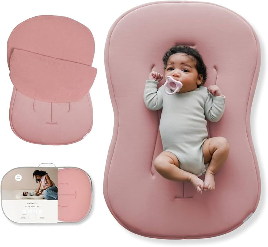 Snuggle Me\u00ae Baby Lounger Curve (0-6 Months) - Premium Organic Cotton with Foam Core, Machine... | Amazon (US)