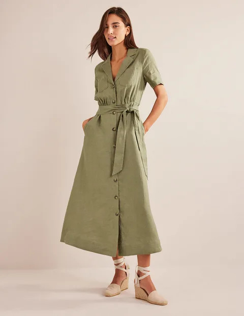 Linen Maxi Shirt Dress | Boden (UK & IE)