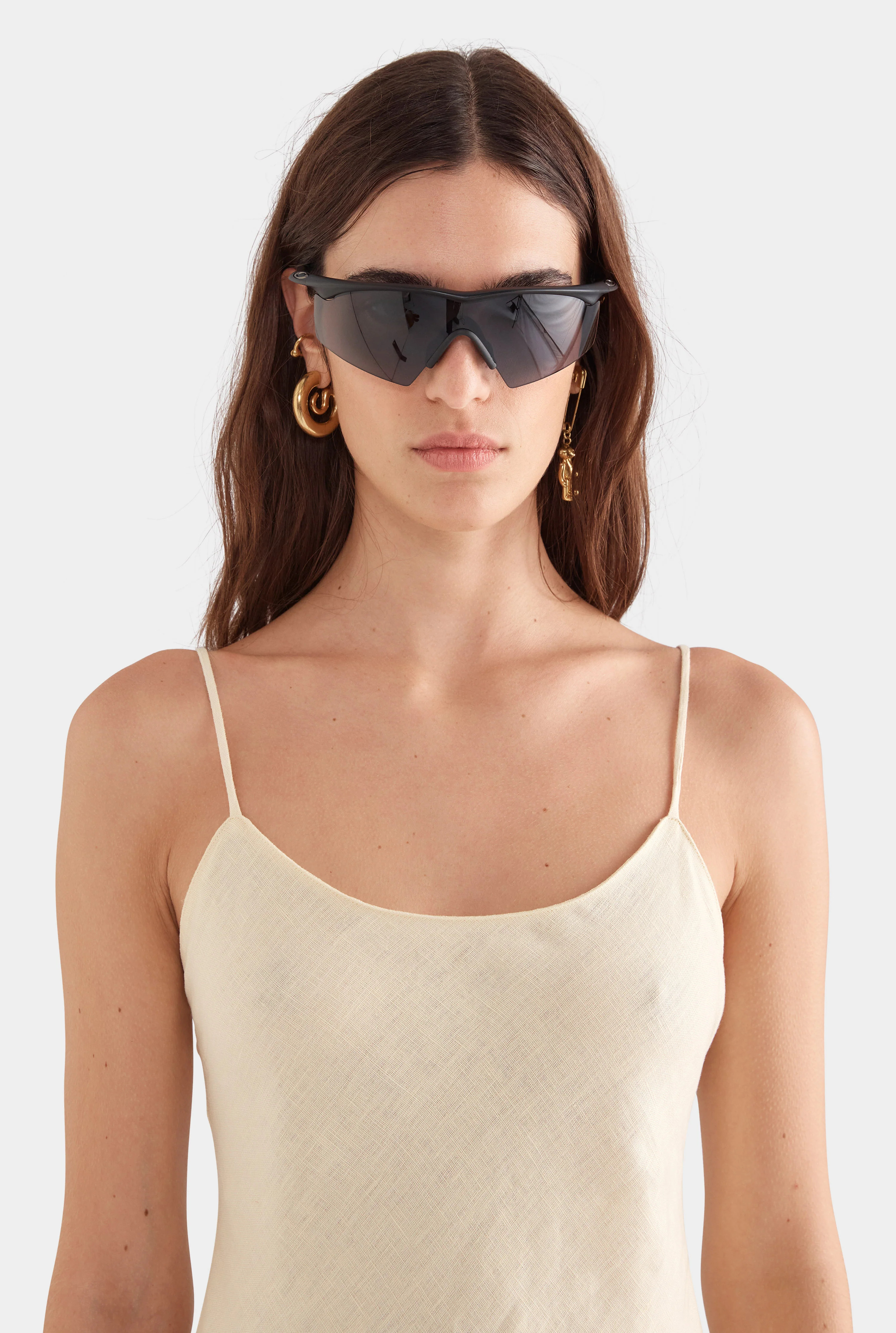 Womens Linen Slip Dress in Dusty Yellow | Venroy | Venroy AU
