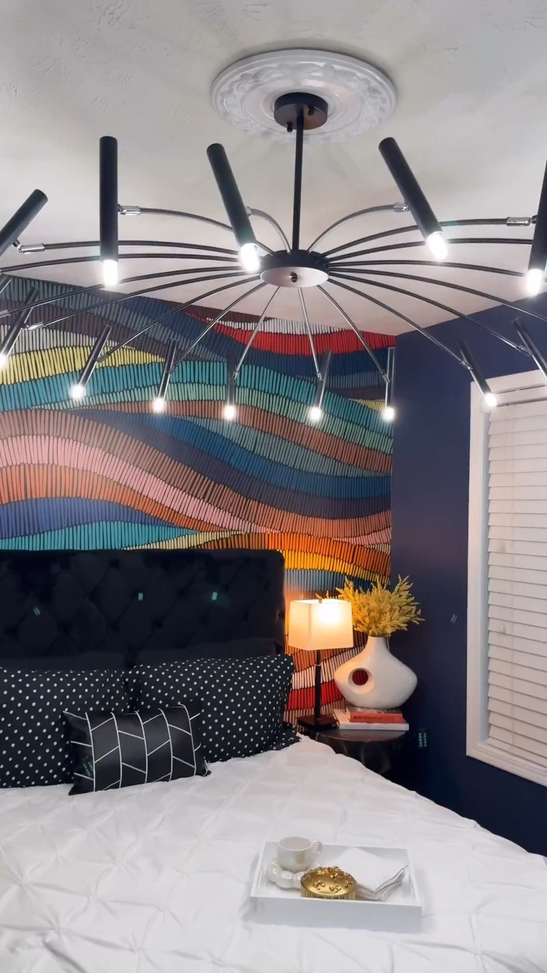 Vibrant guest bedroom! 
