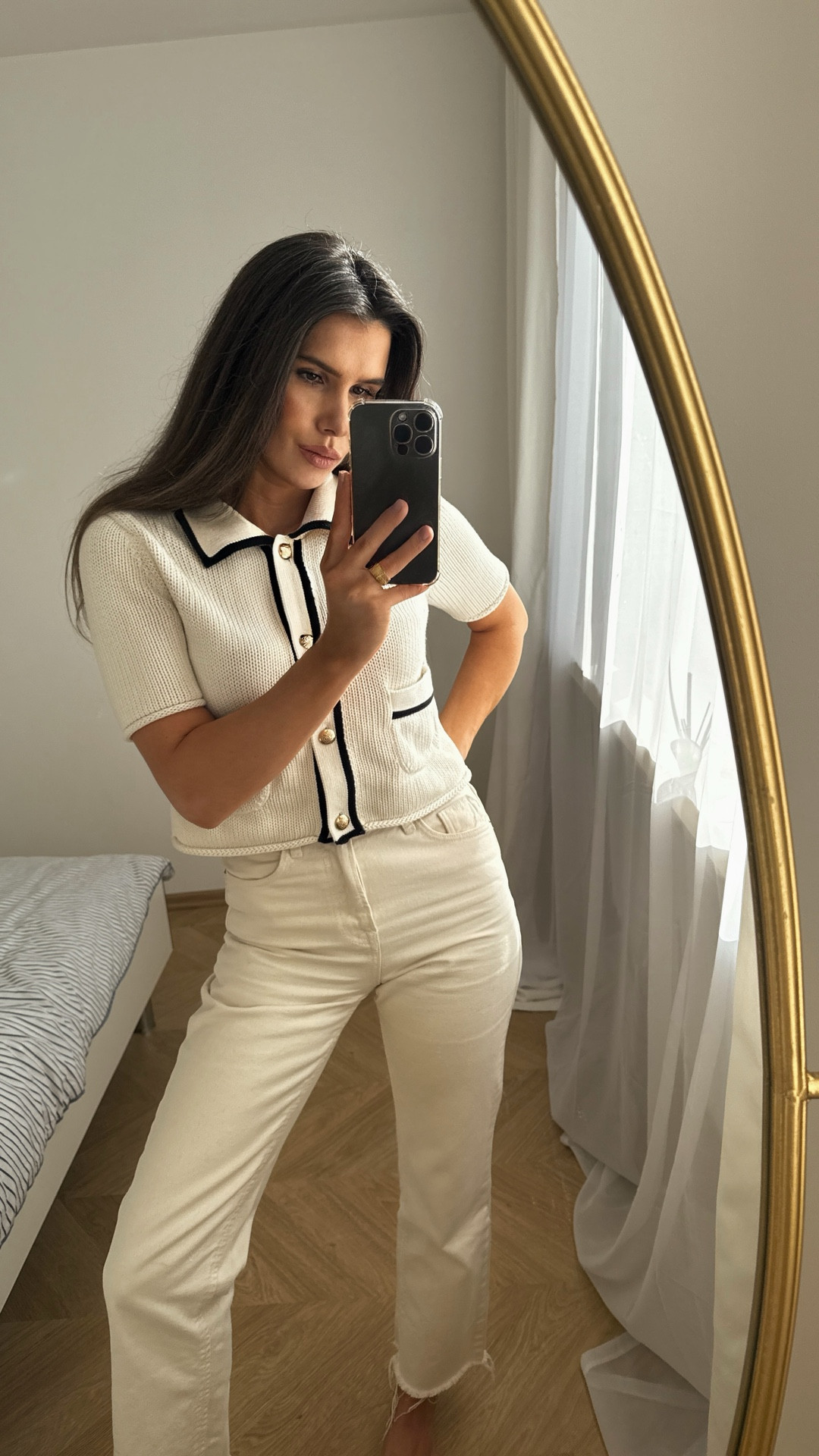 Today I chose an Old Money–inspired look ✨
I love when everything feels elegant, understated, and simply beautiful.
And of course, I completed the outfit with my favorite jewelry — two rings 💫
I’m absolutely in love with this look 🥰

I bought this cardigan a long time ago, so I’ve attached links to similar styles.
#LTKoldmoney #LTKstyle #LTKdatenight #LTKjeans 

#LTKSpringSale #LTKootd #LTKSeasonal