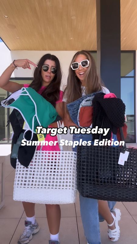 Target Tuesday on a Thursday 🤪 Summer staple items you need in your closet! Here are the sizes we got (a lot
Of items are on sale today)!
1st look: Both wearing a size small (tts)
2nd look: wearing a size small in suits and 0 in shorts (shorts sun small and suit tts)
3rd look: Both in a size small for suit and skirt
4th look: size small in suit and skirt/cover up 
5th look: both size small in suit and skirt 

#targetfinds #target #summerlooks #swimsuits 

#LTKVideo #LTKSaleAlert #LTKFindsUnder50