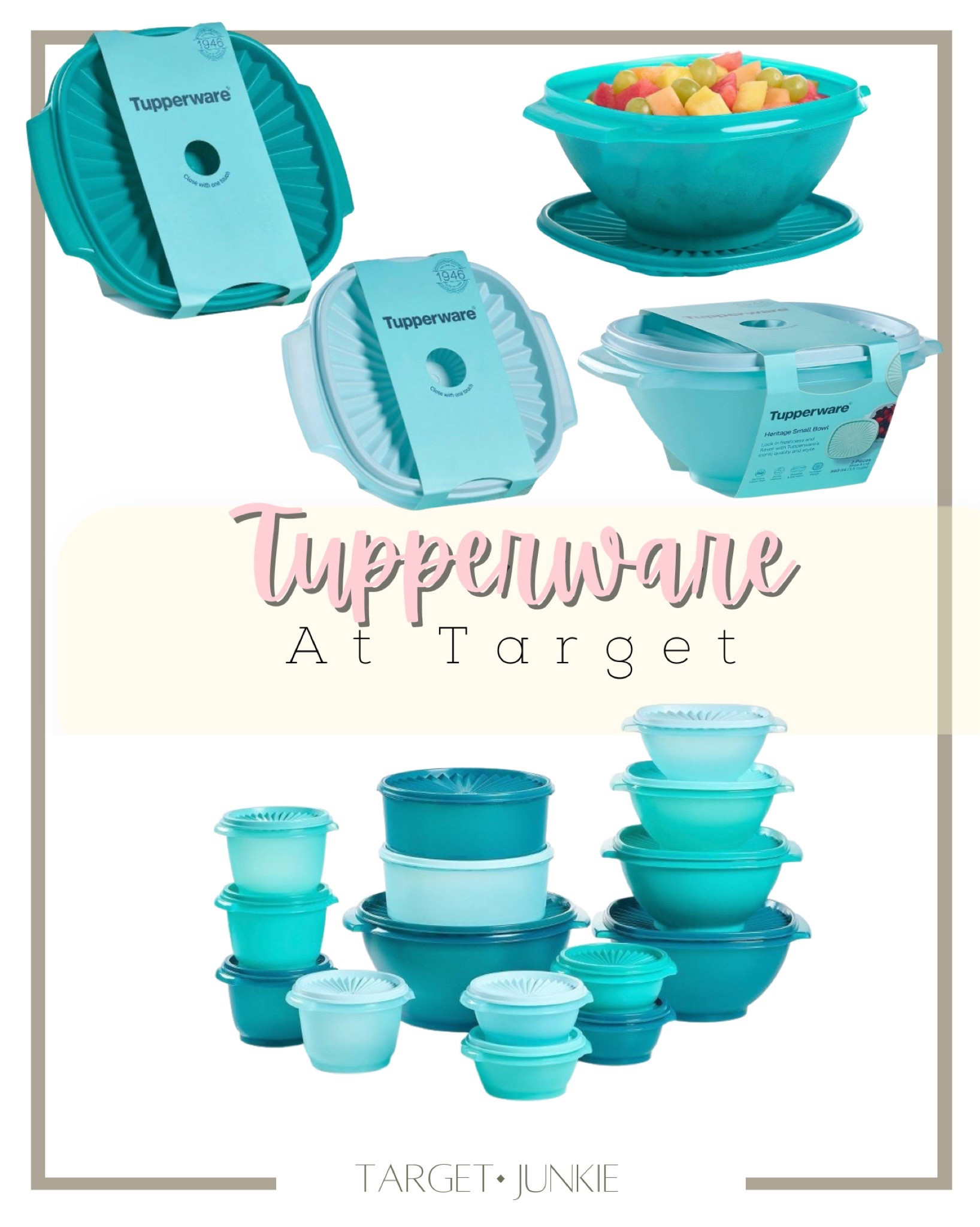 Tupperware Heritage Get It All Set 30pc Set - Green - Food Storage