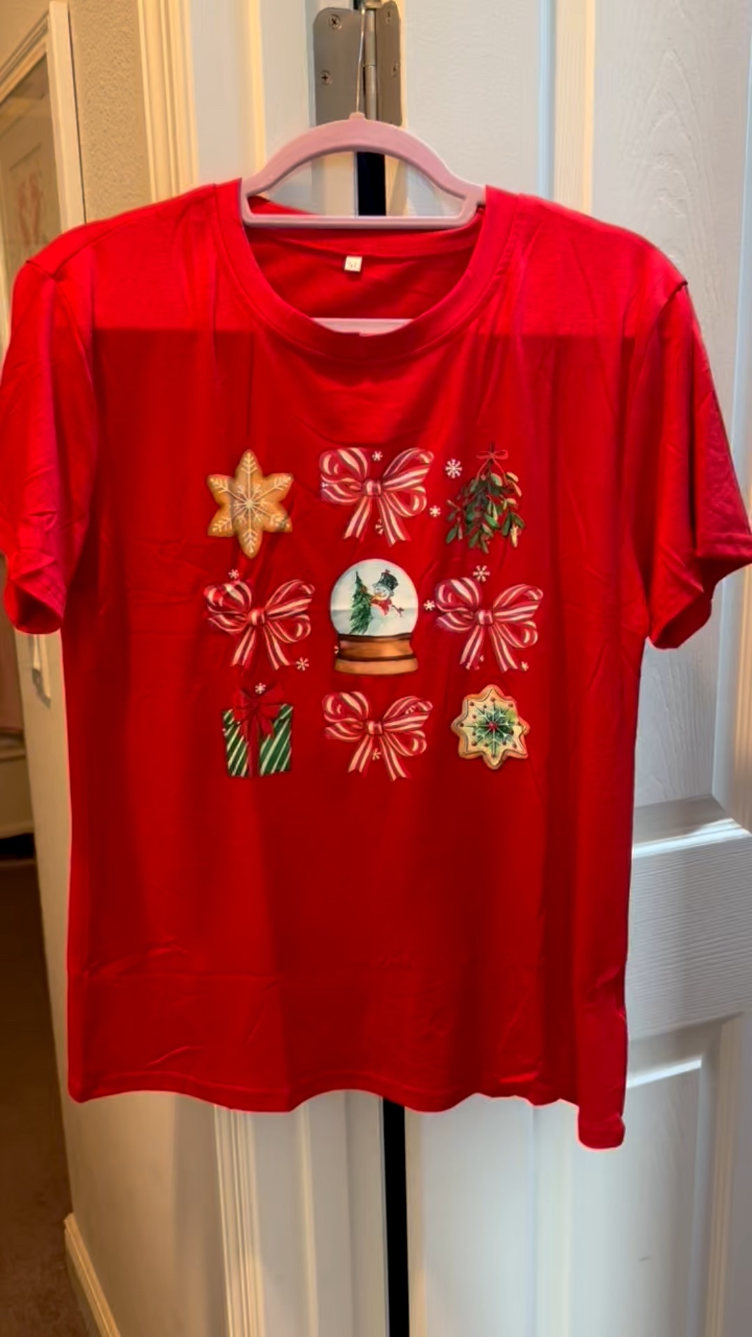 Christmas shirt. Was $15 now $7 with code “Z4KGAC27” at checkout. This shirt is so soft and stretchy. 

#LTKHoliday #LTKootd #LTKSaleAlert