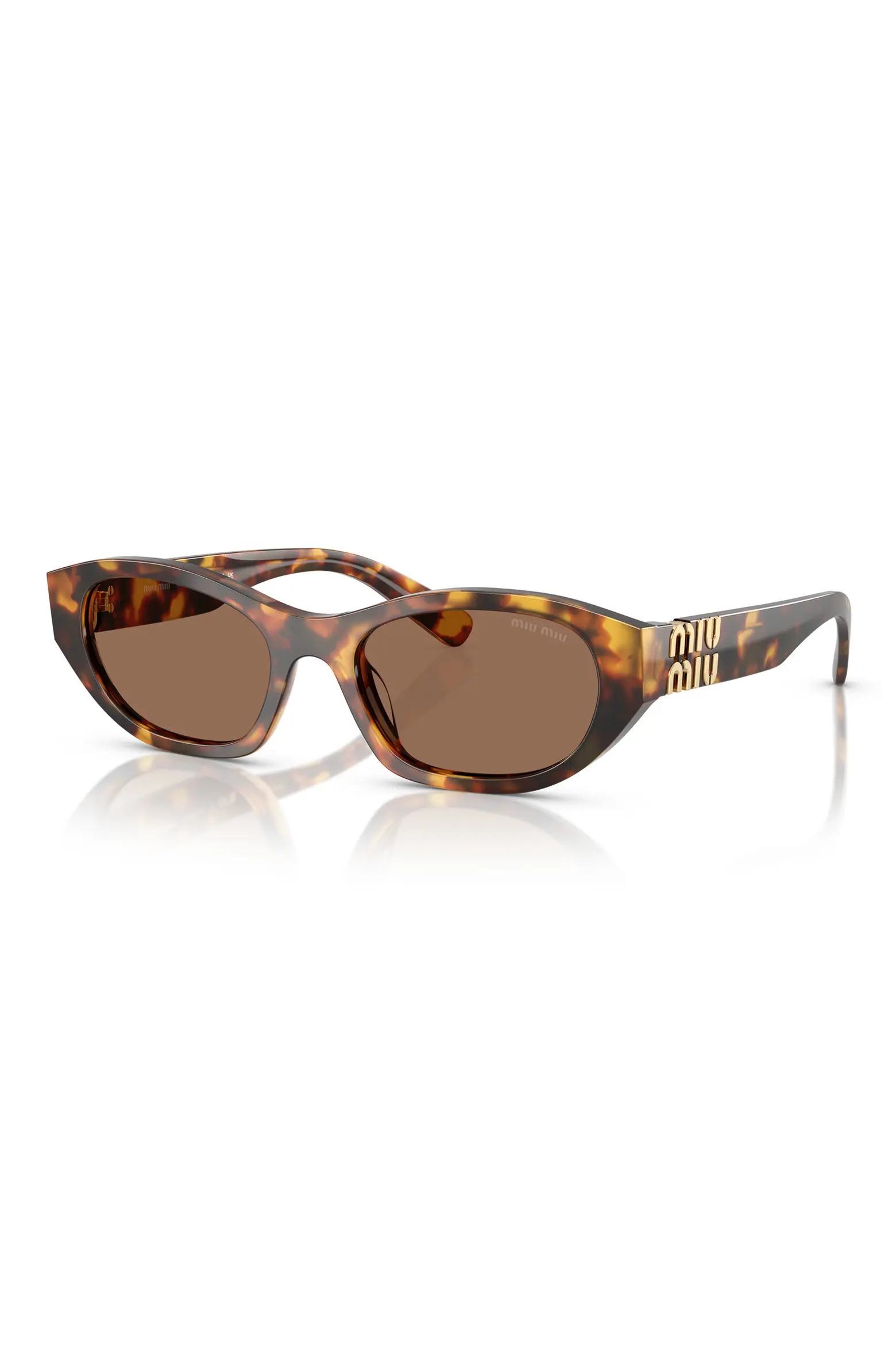 Miu Miu 53mm Irregular Sunglasses in Black at Nordstrom | Nordstrom