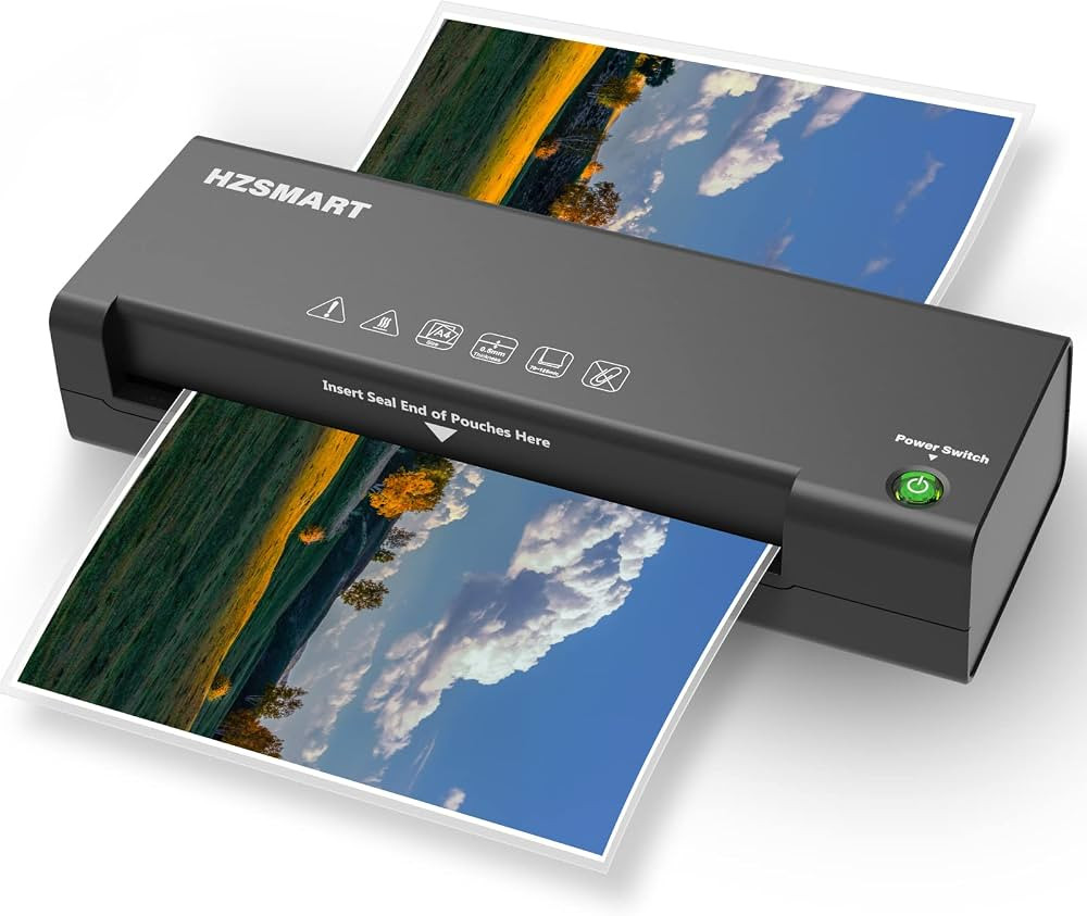 Laminator, Laminator Machine with Laminating Sheets, Laminating Machine Laminate up to 9"/A4 Wide... | Amazon (US)